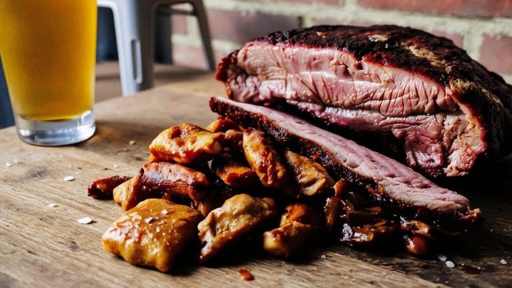 brisket and buttery burnt ends