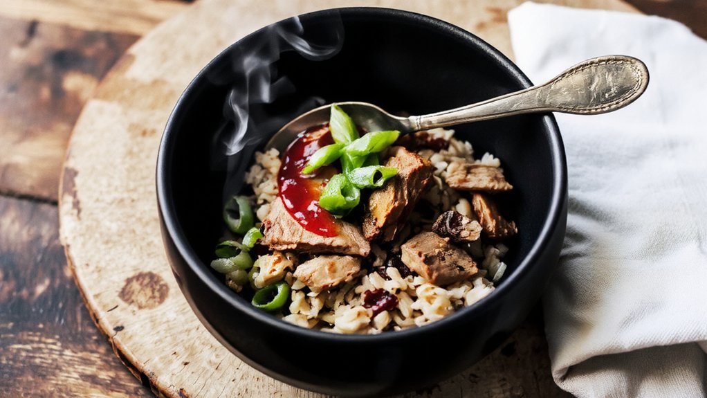 brisket rice with crunch