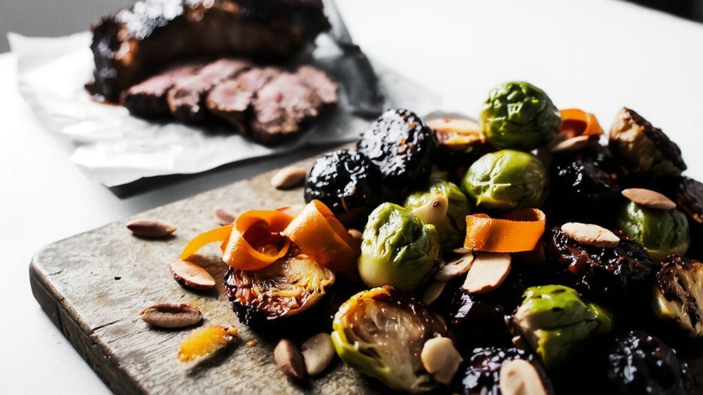 caramelized brussels sprouts delight