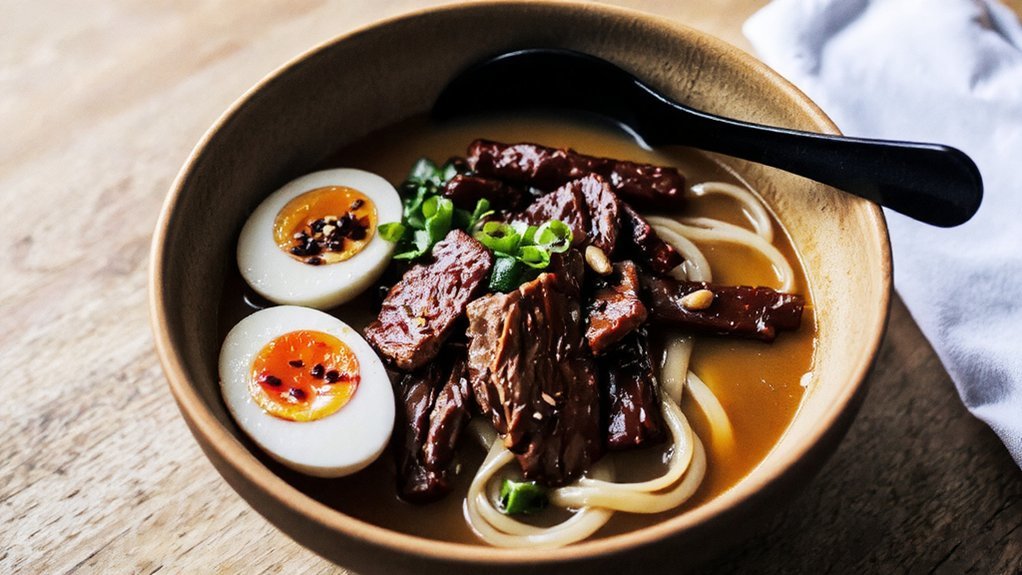cozy brisket ramen bowl