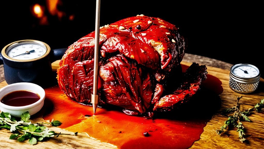 low and slow brisket cooking