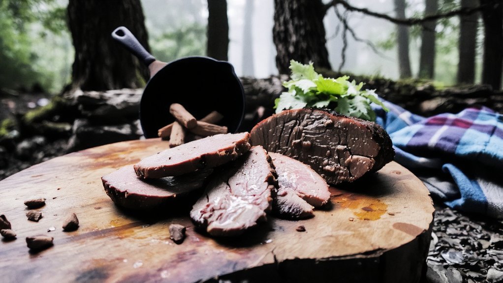 rainy day wood cooking