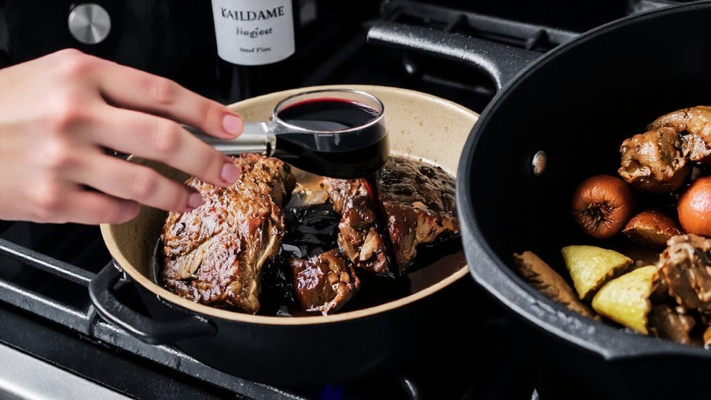 sear deglaze build flavor