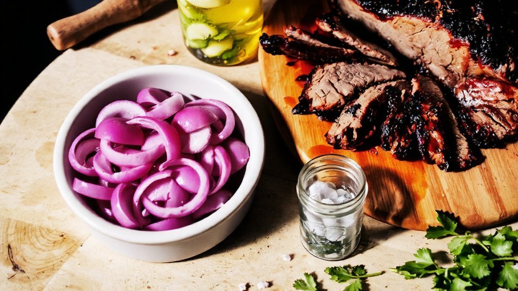 tangy quick pickled onions