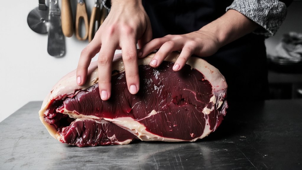 tenderness testing meat flexibility